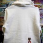 A white hoodie featuring the word "legend" prominently displayed on the front.