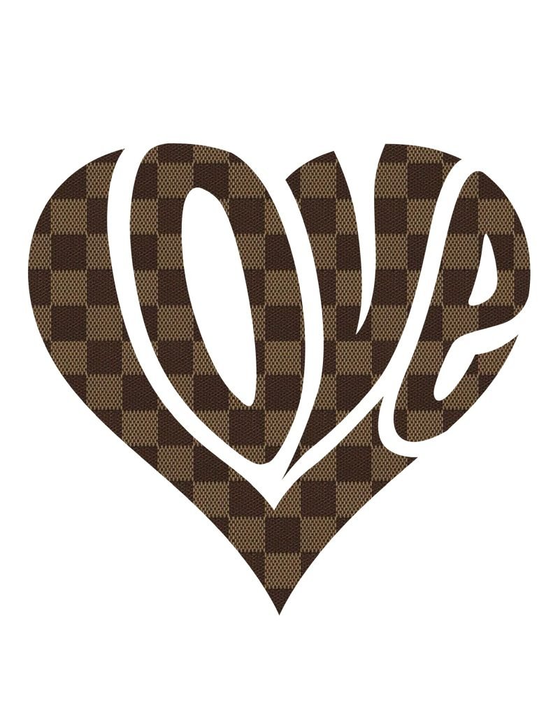 Brown Love Heart