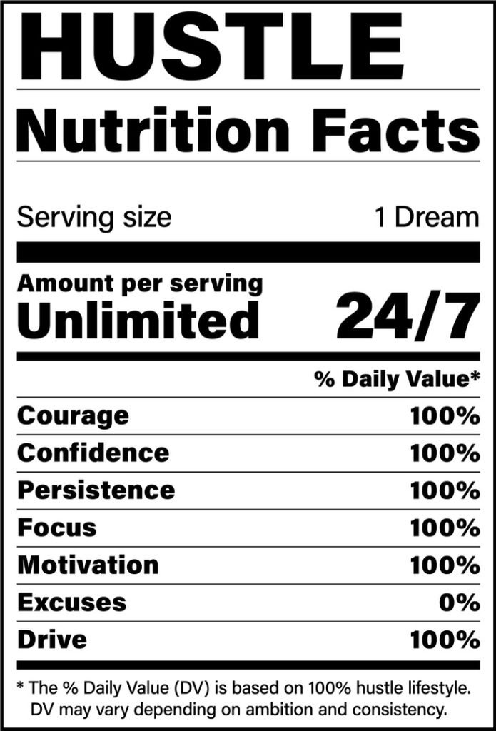Hustle Nutrition Facts