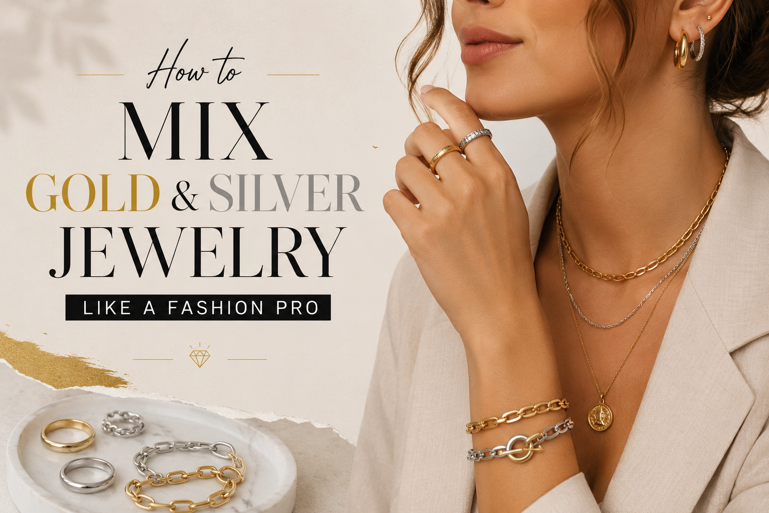 How to Mix Gold and Silver Jewelry Like a Fashion Pro